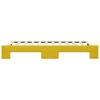 Pull Out Daybed Yellow 100x200 Cm Velvet