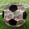 Soccer Ball Colorful Machine Stitched PVC Size 5 Team Training Competition Ready Durable High-Bounce Cool Sports Gift