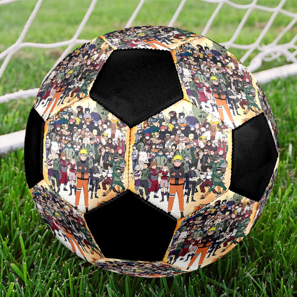 Soccer Ball Colorful Machine Stitched PVC Size 5 Team Training Competition Ready Durable High-Bounce Cool Sports Gift