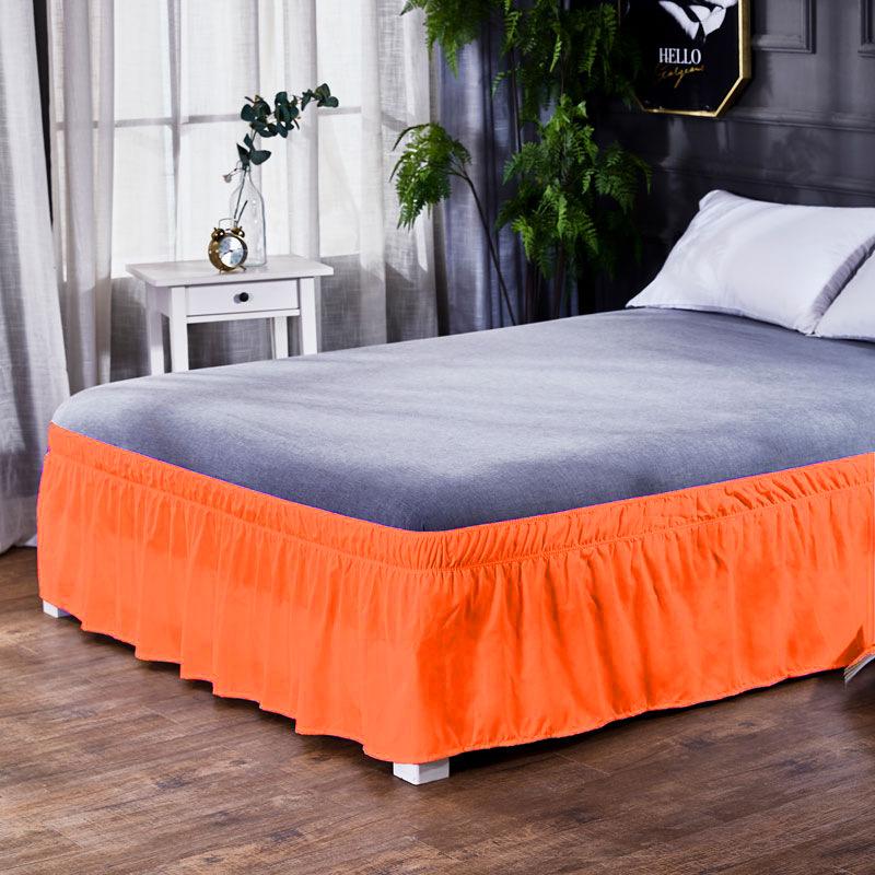 American Style Lace Bed Skirt Single Without Bed Surface King Twin Size Solid Color Elastic Band Bed Skirt  40cm Height Skirts