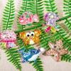 Pack Of 2/6 Sea Creature Resin Figurines Ornament for Craft Picture Frames Phone Case Scrapbooking and Hair Accessories