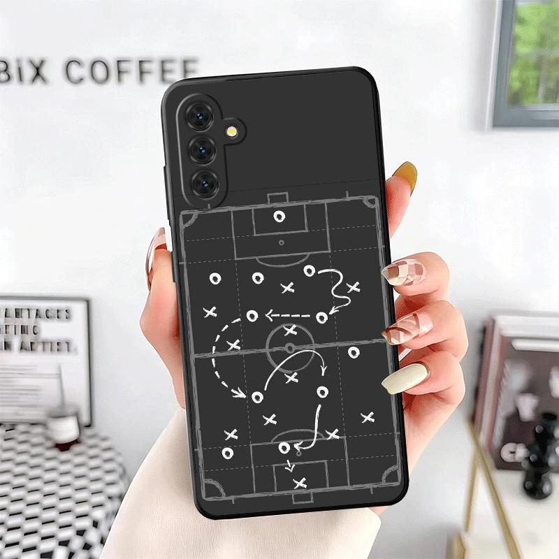 Football Soccer Tactics Time Soft Phone Case for Samsung A17 A37 A57 A16 A26 A36 A56 A15 A25 A35 A55 A14 A24 A34 A54 A13 A23 A33