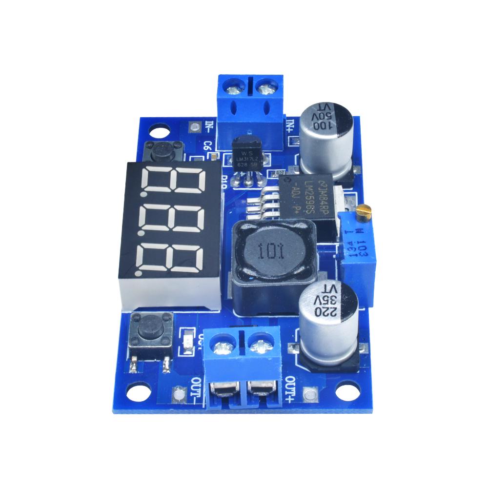 DC-DC LM2596 HW-319 Digital Display Step-Down Board Module Adjustable Output Voltage 4~40V To 1.25~37V