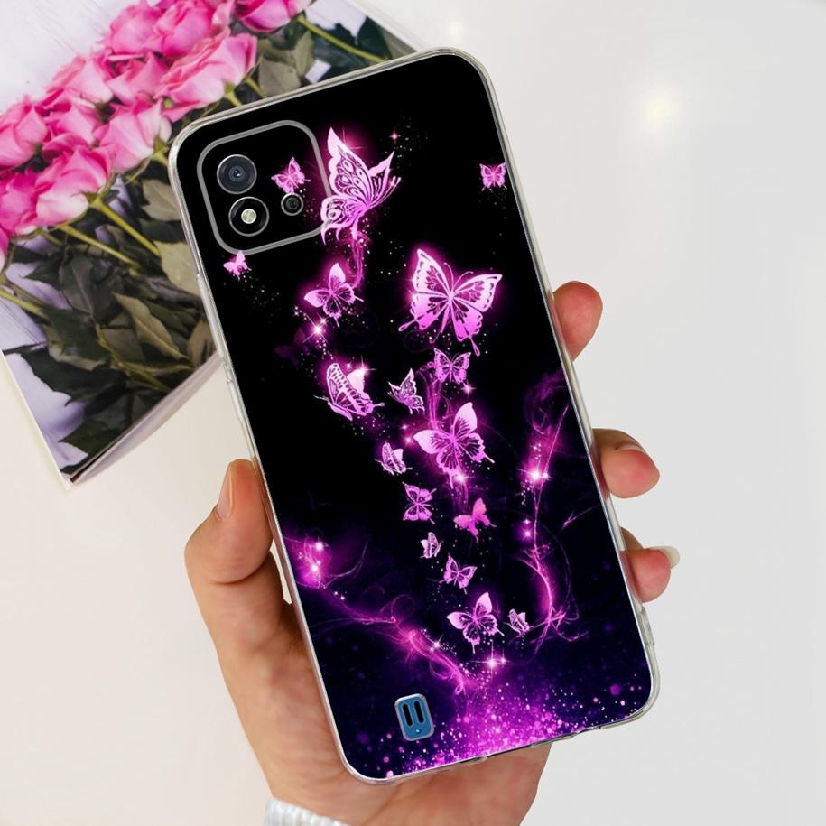 For Cover Realme C11 2021 Case Fashion Marble Love Heart Silicone Soft TPU Phone Back Cover For Realme C11 RMX2185 C20 C20A Capa