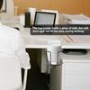 Desk Edge Cup Holder Tool-Free Clamp On Desk Cup Holder Stainless Steel Anti-Spill Drink Holder for Office Home Gaming Desk