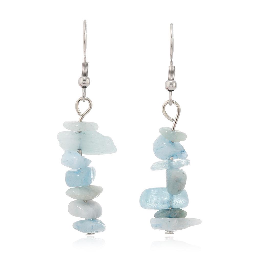 New European and American Fashion Light Luxury Long Earrings Women's Simple Handmade DIY Geometric Earrings