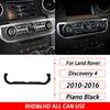 For Land Rover Discovery 4 2010-2016 Carbon Fiber Car Interior Accessories Multimedia Panel Engine Button Cover Trim Sticker