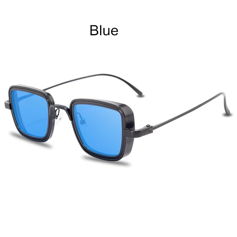 New Steampunk Sunglasses Fashion Men Women Brand Designer Vintage Square Metal Frame Sun Glasses Uv400 Eyewear