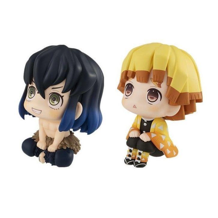 Anime Demon Slayer Kimetsu No Yaiba Q-Version Figur/Plüschtier von Tanjiro Nezuko und Zenitsu als Auto-Armaturenbrett-Ornament/Schreibtisch-Dekoration für Geschenke