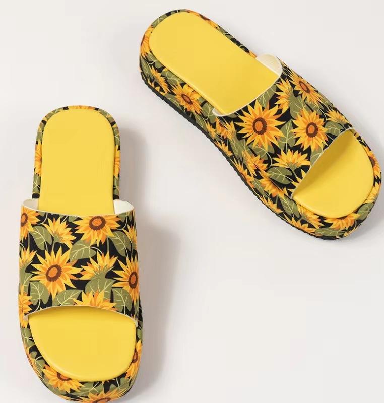 Pantofole estive da donna, con suola spessa, scarpe da spiaggia, grandi dimensioni, pantofole casual