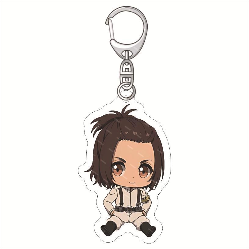 Attack On Titan Acrylic Lovely Keychain Classic Anime Jewelry Friend Gift Bag Charm Keyring Souvenir Creative Key Chain Pendant