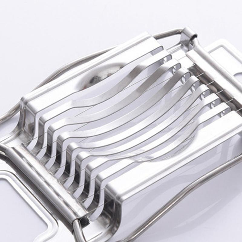 Egg Cutter Stainless Steel Egg Divider Mozzarella Divider Chopper Useful Silver Eco-Friendly Kitchen Egg Tools
