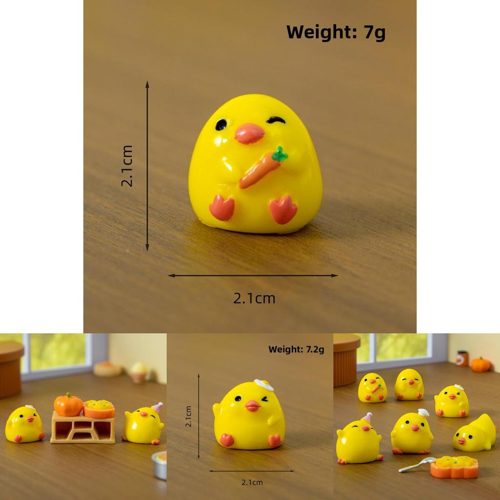 Resin Miniature Chef Duck Home Decor With Modern Minimalist Style For Kitchen Shelf Display
