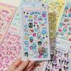 Kawaii Cute Cartoon Relief Stickers Cinnamoroll Kuromi Pompom Purin Melody Jelly Crystal Sticker Cute Decoration Decals Gifts