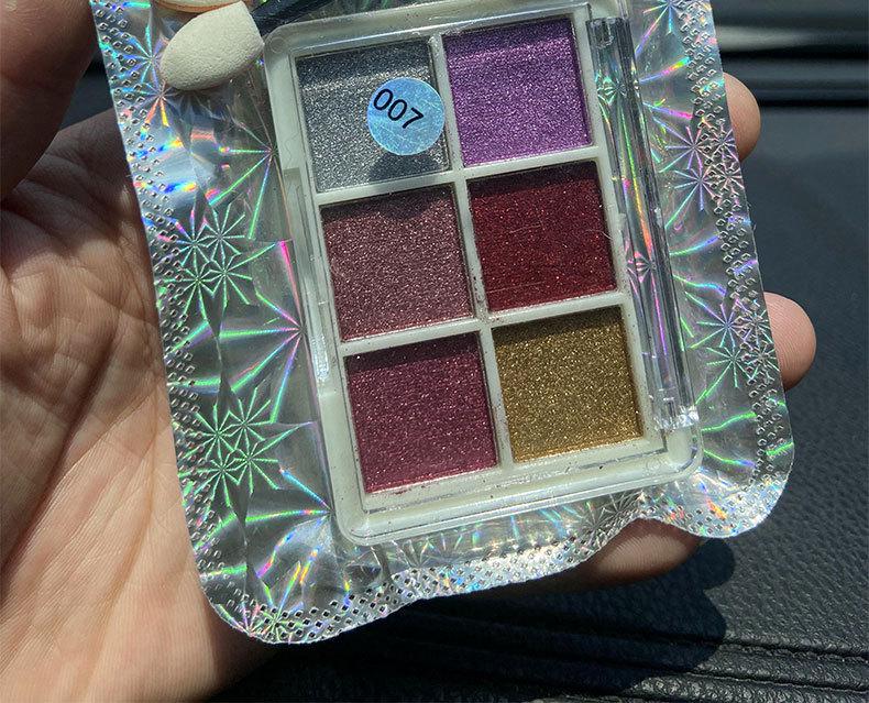 6-Color Magic Mirror Powder Set: Ultra-Bright Nail & Eyeshadow Palette with Aurora and Gold Ripple Effects
