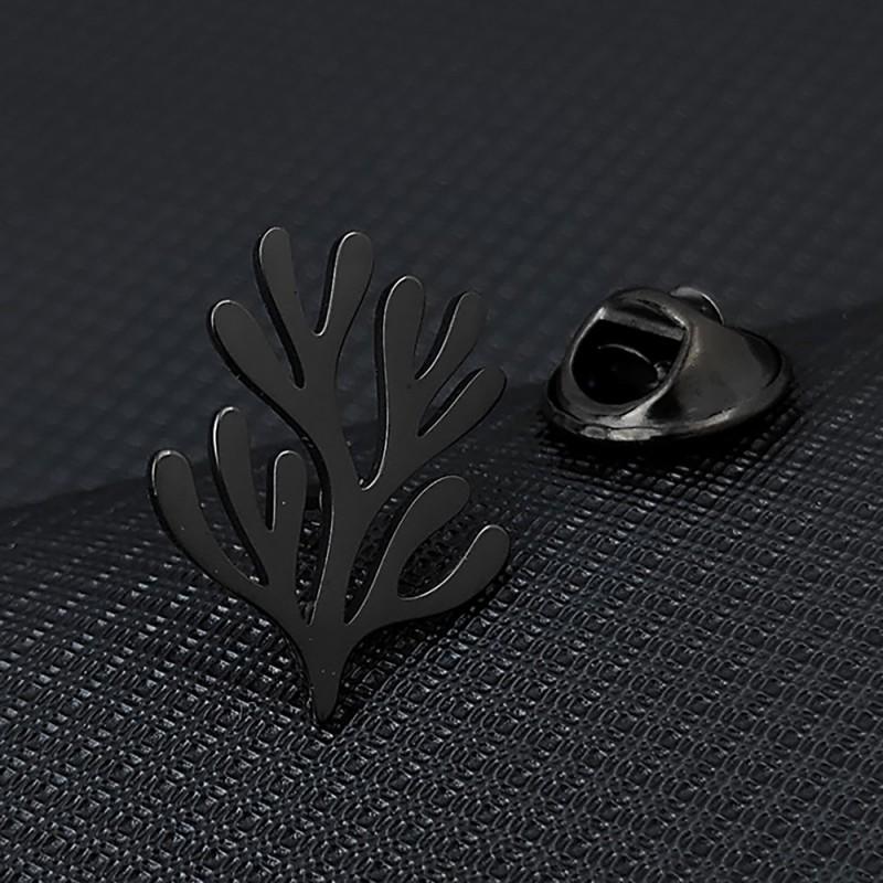 New Hollow Design Coral Men s Women s Brooch Cufflinks Suit Dress Accessories Personalized Versatile Niche 14k