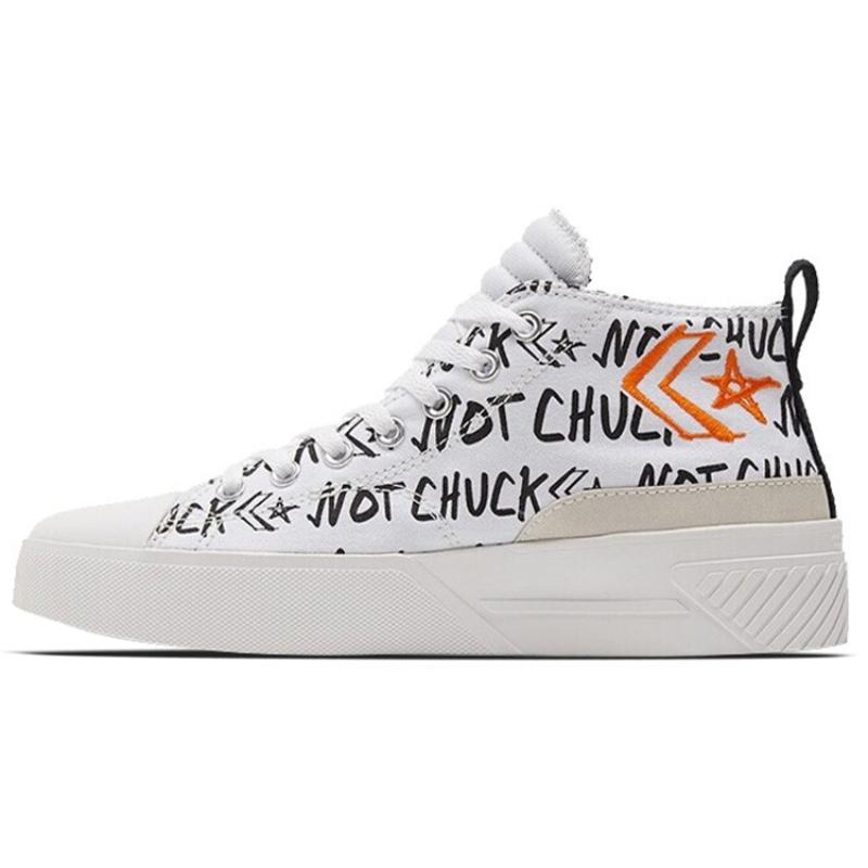 

Converse Not A Chuck Comfortable Breathable Lightweight Mid-Top Espadrilles Unisex White & Black 35.5