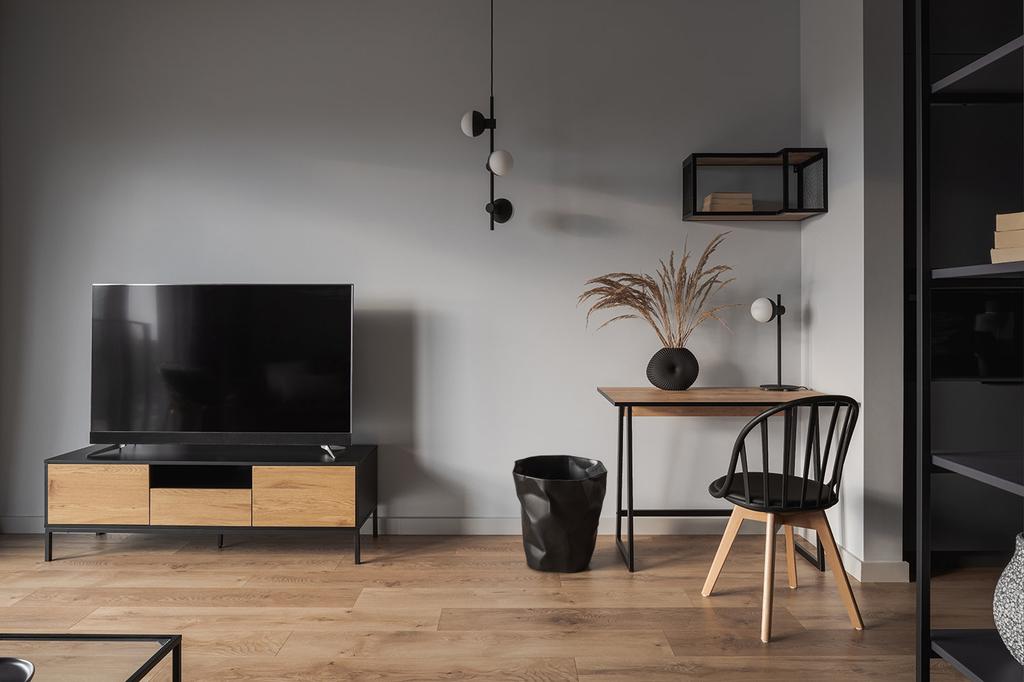 SKANDINAVISCHER STUHL Sirena WEISS Holz Kunststoff