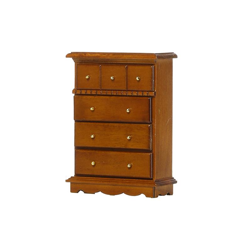 1:12 Dollhouse Miniature Mini Simulated Wooden Cabinet Lockers Tv Cabinet With Drawer Living Room Bookcase Furniture Model Toy