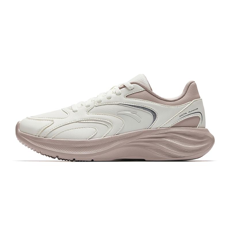 New Anta Star Cloud 2 Anti Slip Wear Resistant Low Top Casual Running Shoes Women's White Pink 922535505-5