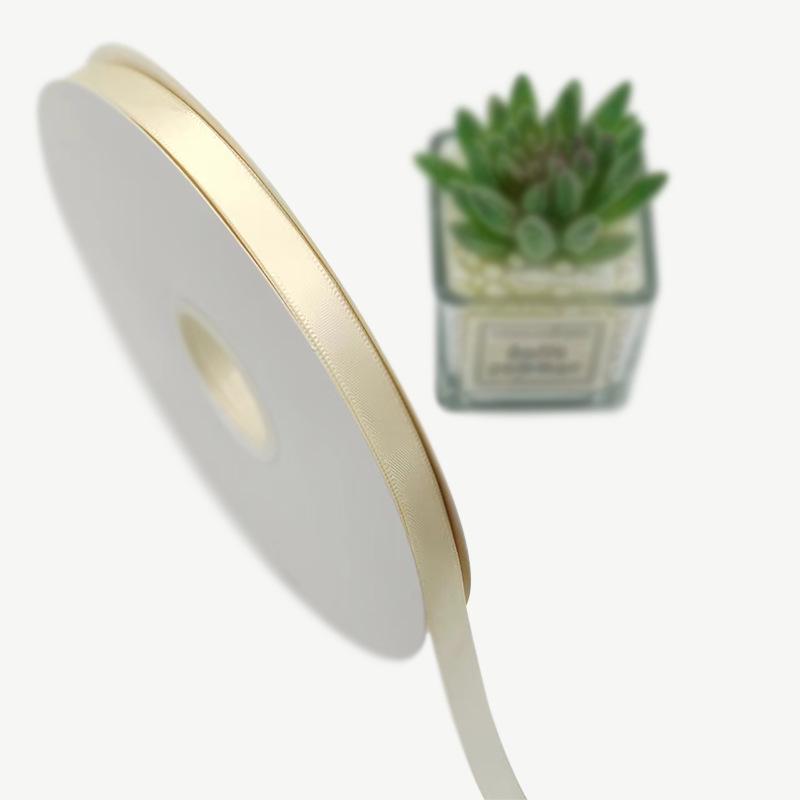 Milky White Polyester Ribbon for Gift Packaging (0.6-5cm)