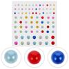 50 Sheets Decorative Face Gems Stickers 5.20X5.20X0.30CM Colorful Design Self-Adhesive Ideal For Halloween And Music Festivals