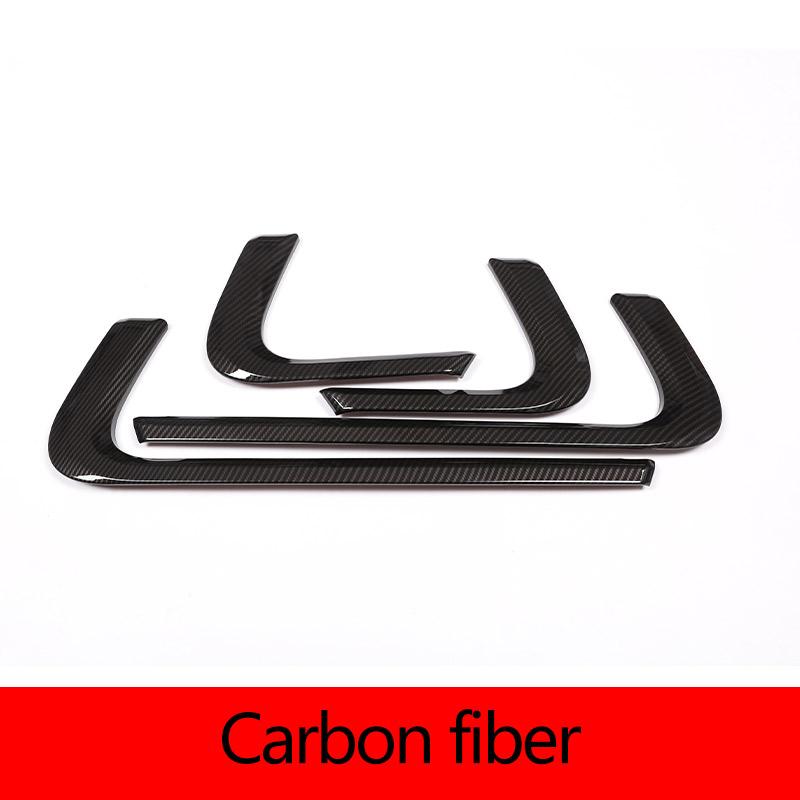 

4pcs ABS Carbon Fiber/Black For Land rover Range Rover Sport 2014-2019 Car Inner Door Decoration Strip Trim Car Accessories