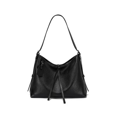 [Hopea] Large Capacity Shoulder Bag, Crossbody Design, Travel, School, Commuting, Gift, Solid Color, Pocket, Eco Bag, Meeting Bag