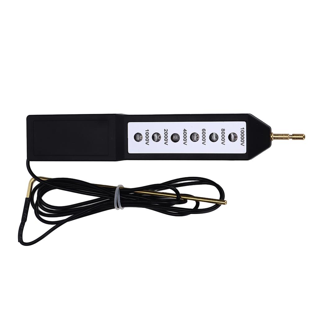 Electric Fence Tester Waterproof Voltage Meter 10KV Portable Tool with 6pcs Light for Farm