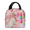 Karol G Happy Valentines Day Insulated Lunch Bag for Women Kids Portable Food Boxes Thermal Lunch Box Tote
