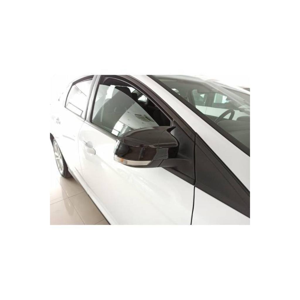 FOR Ford Focus 3.5 Bat Mirror Cover - Glossy Black Abs Plastic