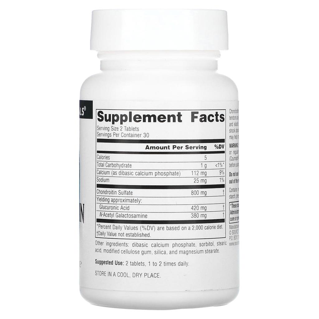 Chondroitin Sulfate, 400 Mg, 60 Tablets