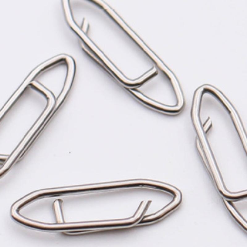 50Pcs Power Fishing Clip Fast Snaps Speed Clip Fishing Clip Connectors Stainless Steel Fast Change Connector