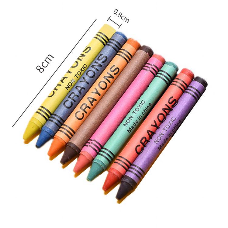 Colorful Crayons Set: 12 Colors Oil Pastels for Children's Drawing and Doodling