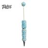 Faux Pearl Decorated Pen DIY Beadable Pen, Rhinestone Ballpoint Fancy Glitter Creative for Crafting, Student Stationery Office Writing Tools Crafts