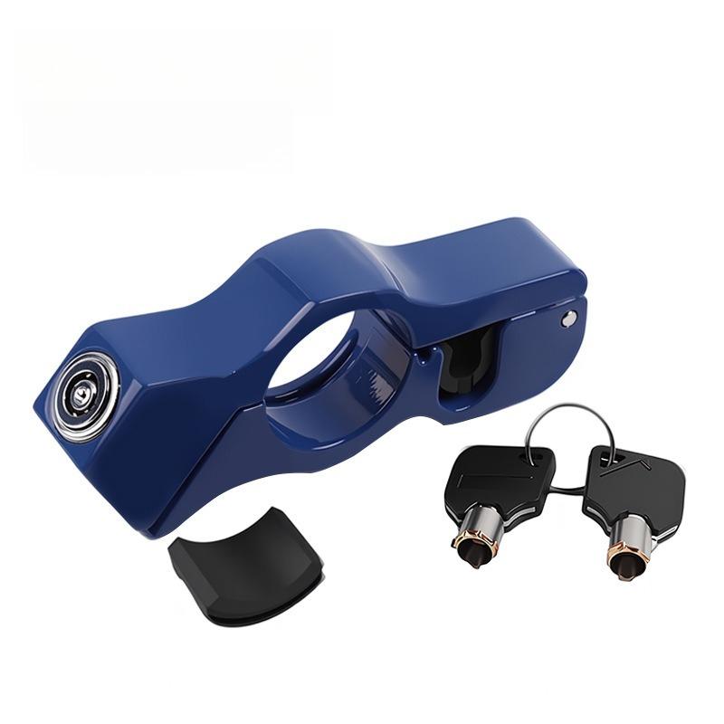 1 шт. Противоугонный замок ручки газа для электровелосипеда, мотоцикла, велосипеда, портативный замок для руля из алюминиевого сплава, тормоз