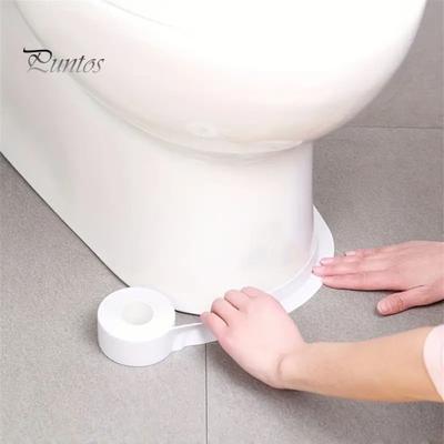 1 Rolle 5M Dichtungsband, wasserdichtes PVC, selbstklebend, für Badezimmer, Toilette, Badewanne, Dichtungsband für Küchenspüle, Versiegelungsaufkleber, Bodenfliesen, Ecken, Wandkanten
