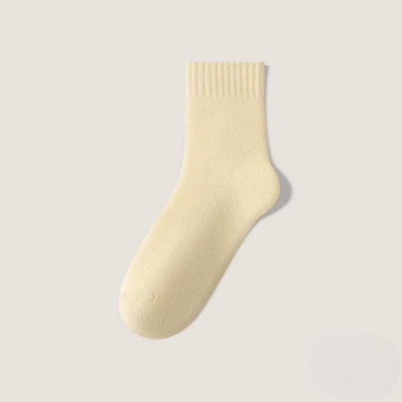 Female Autumn and Winter Plus Velvet and Thick Warm Hair Ring Sleep In The Tube Socks