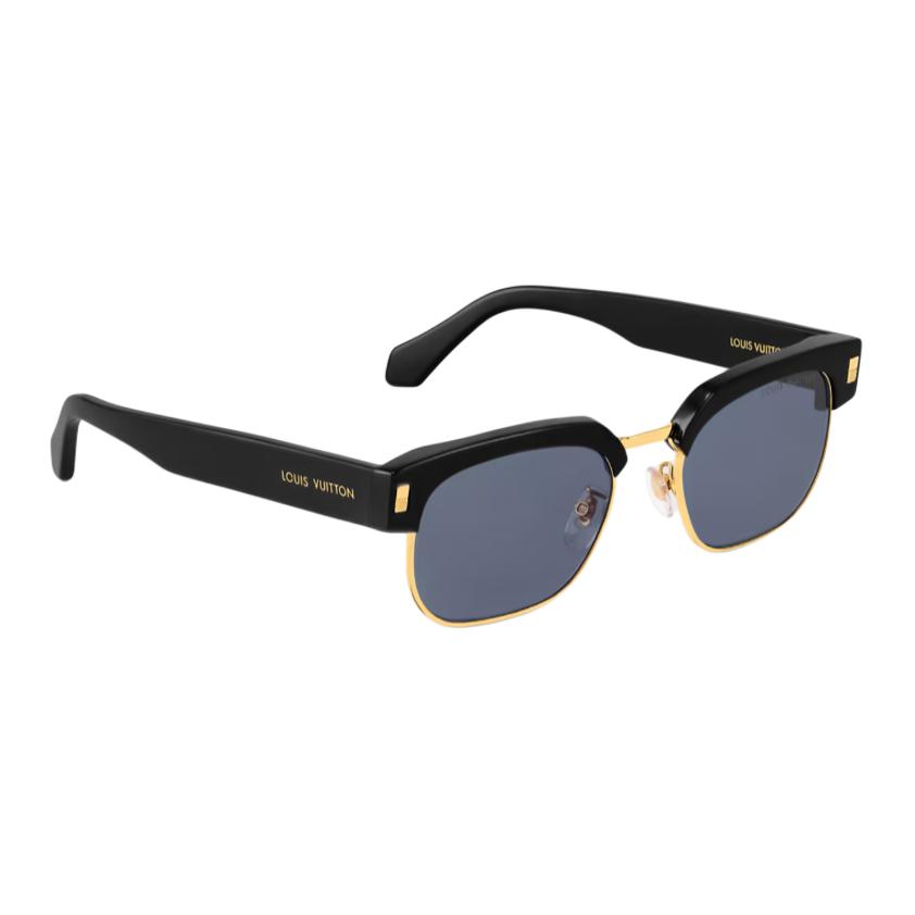 Louis Vuitton Escape Square Metall Acetat Quadratische Sonnenbrille Herren Sonnenbrille Schwarz Z2592U