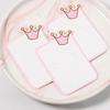100Pcs Cute Crown Bow Price Tags DIY Hair Accessories Holder  Hair Clip Jewelry Display Tags
