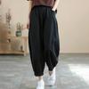 Cross-Border Summer Slimming Lantern Capri Pants - Women's Casual Elastic Waist Cropped Trousers