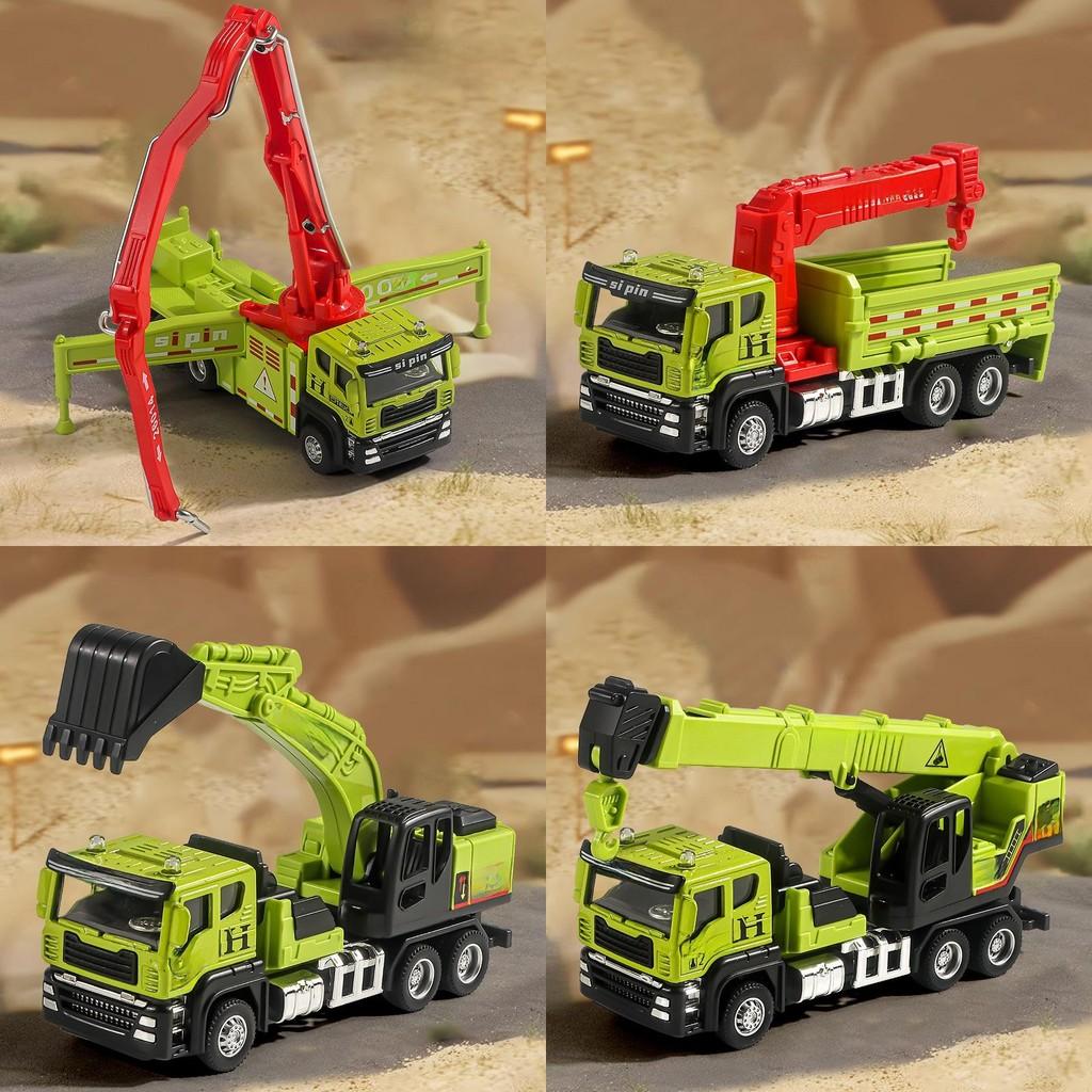 Construction Vehicle Toy Set With Alloy Material And Inertia Drive For Kids Age 3