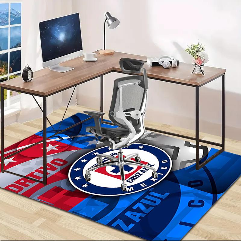 1pc Football Team Design Area Rug - Non-Slip, Soft & Cozy Floor Mat for Living Room, Bedroom, Office - Indoor/Outdoor Decorative Carpet