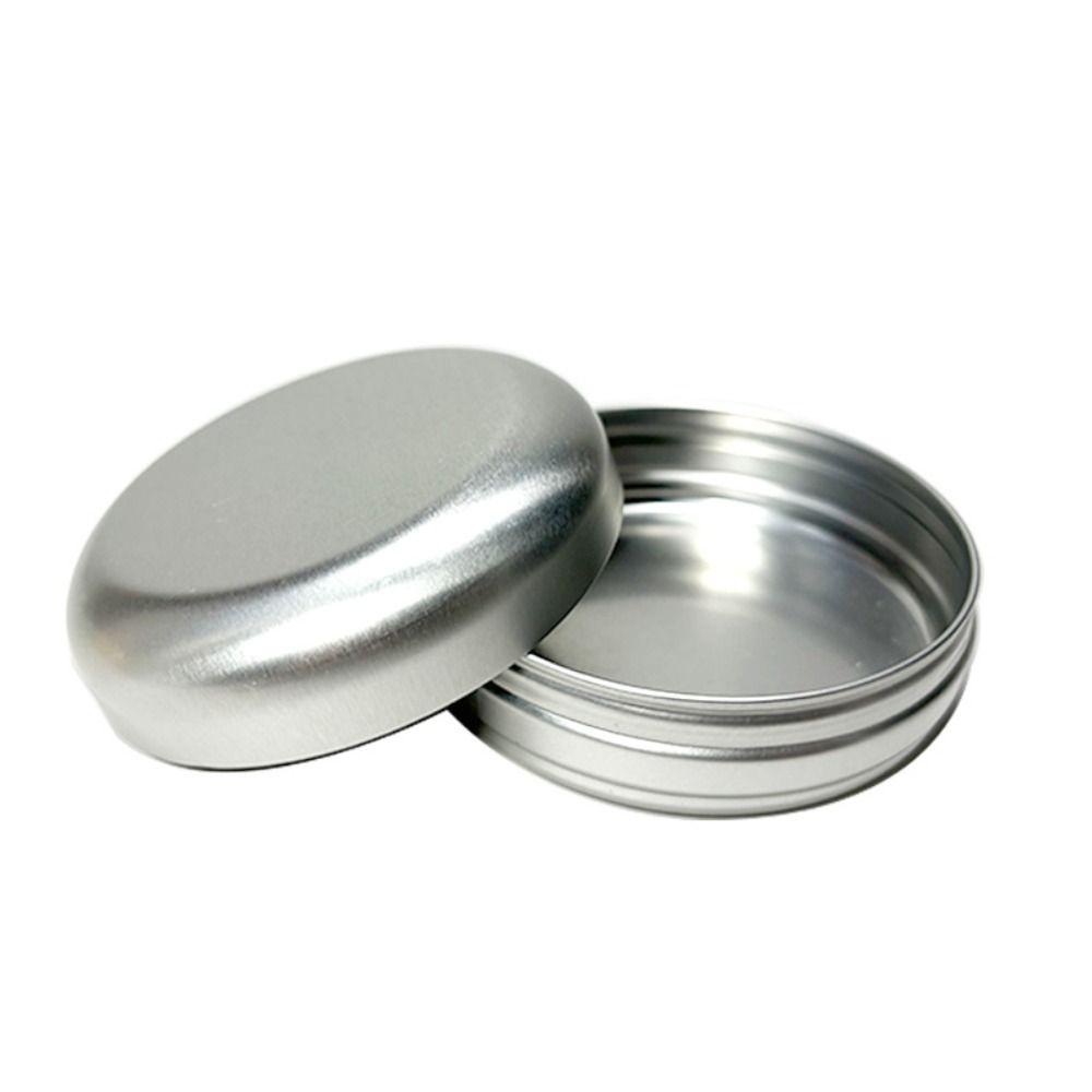 Hollow Out with Holes Aluminum Tin Metal Container Cosmetic Face Eye Cream Packing Empty Can Lip Balm Candle Jar Soap Storage
