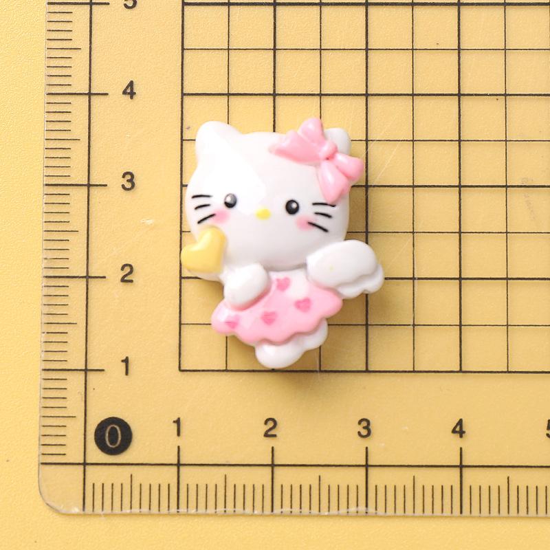 10 Pcs New Mini Kawaii Cartoon Animal Kitten Puppy Rabbit Series Resin Scrapbook Diy Jewelry Gift Hairpin Accessories A21