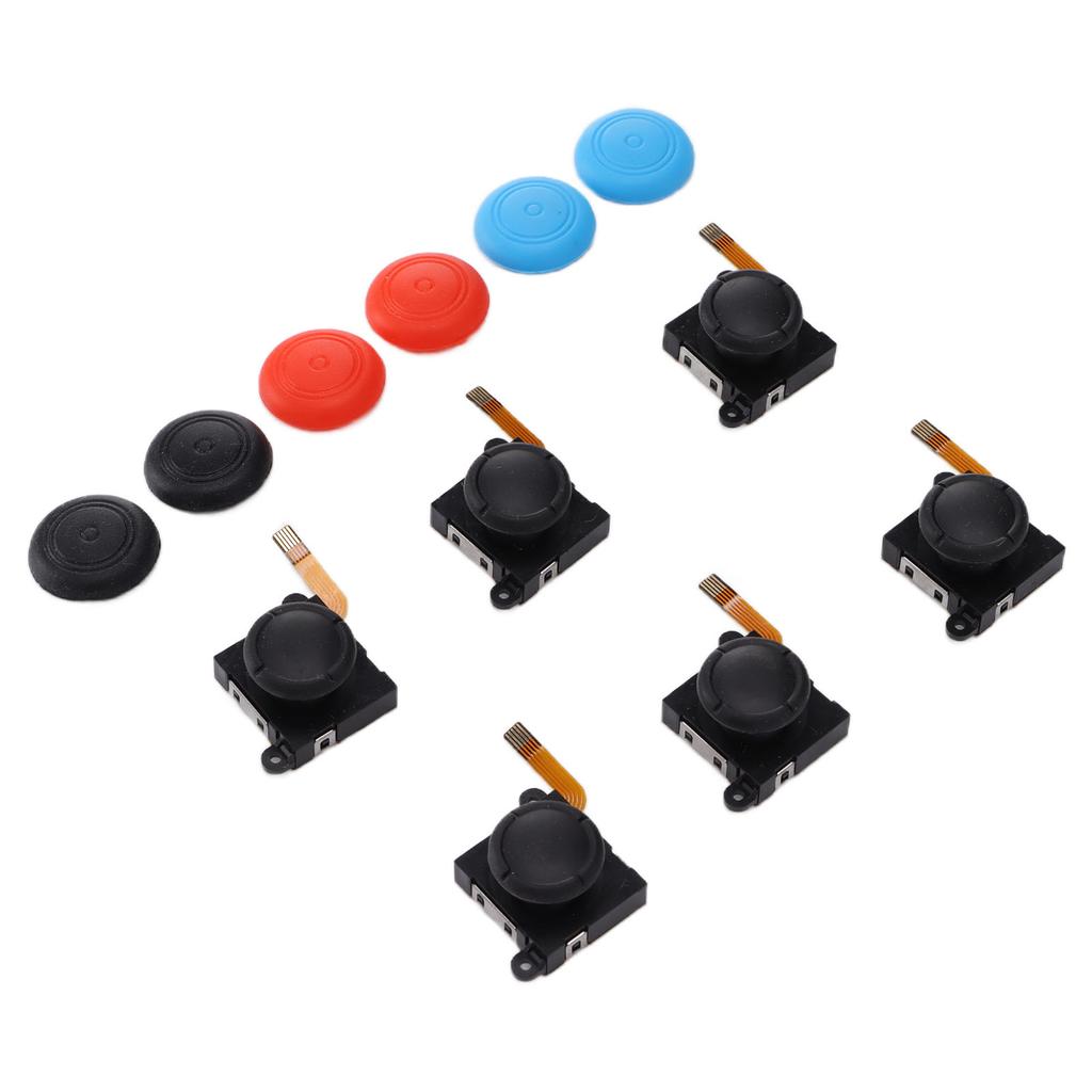 QM2107096 6pcs Joystick Replacement 3D Analog Left Right Joysticks Rocker Replacement for Joycon