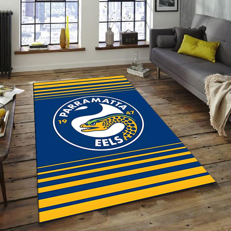 1 Stück Fußballteam-Design Teppich - Rutschfest, Weich & Gemütlich Fußmatte für Wohnzimmer, Schlafzimmer, Büro - Dekoteppich für Innen/Außen