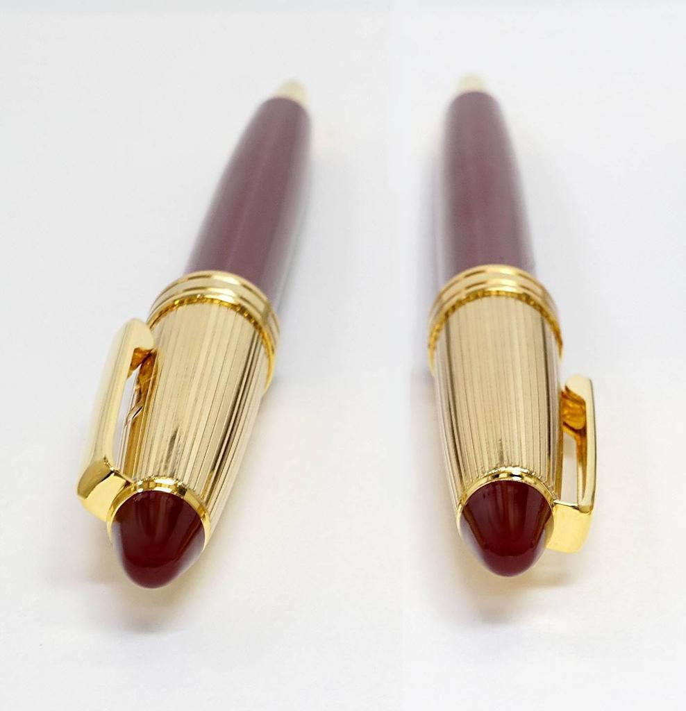 Neo Grain Czekoladowe Skórzane Piórnik z Wykończeniem i Zestaw Pióra Kulkowego Retro D-800 Złoty Odcień (Czerwony) SASTYO-800B-R