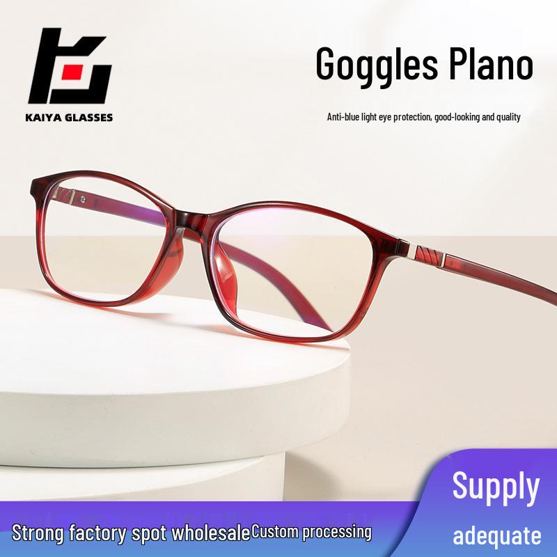

Retro Square Anti-Blue Light TR90 Ultralight Frames for Prescription or Plano Lenses