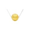 Necklace - Pearls & Colors - Round Freshwater Cultured Pearl - Golden Pearl - 925 Sterling Silver - AAA+ Quality - Woman